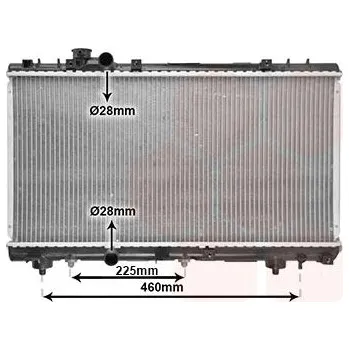 Motor automobilu Chladič, chlazení motoru VAN WEZEL 53002230