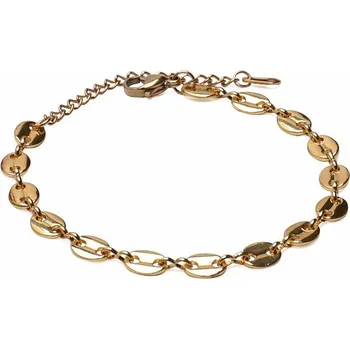 Náramek Nefertitis Náramek Cofee bean styl nerezová ocel v barvě zlata 22,5 cm obvod cca 17 až 23,5 cm