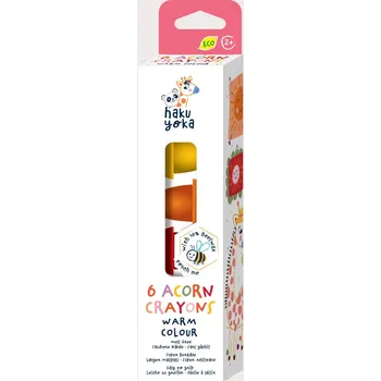 Kuželkové voskovky - teplé barvy, 6 ks