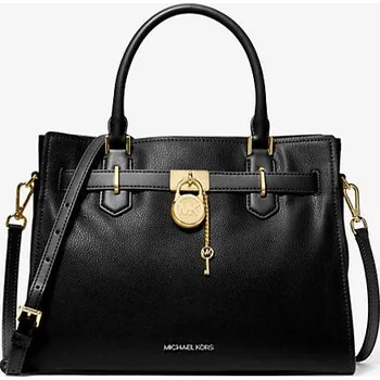 MICHAEL KORS dámská kožená kabelka Hamilton Meidum černá