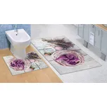Kvalitex Dvoudílná koupelnová předložka 60x100 + 60x50 cm - Levandule 3D
