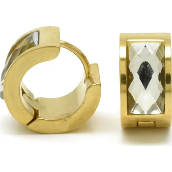 Náušnice Ocelové náušnice zlacené Otilia13 mm