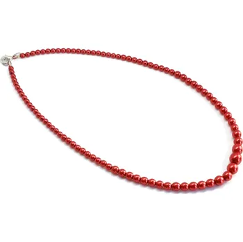 Náhrdelník Bižuterní náhrdelník postupka červená Red Melody