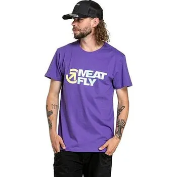 Meatfly pánské tričko Revital Violet | Fialová | Velikost XS | 100% bavlna