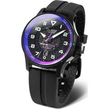 Hodinky Vostok Europe Expedition South Pole Automatic Line YN55-592C760S - Černý silikonový řemínek + 5 let záruka a dárek ZDARMA