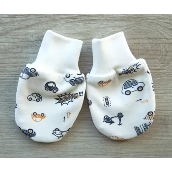 Rukavice AMÁLKA Bavlněné rukavičky, autíčka Velikost: 56-68