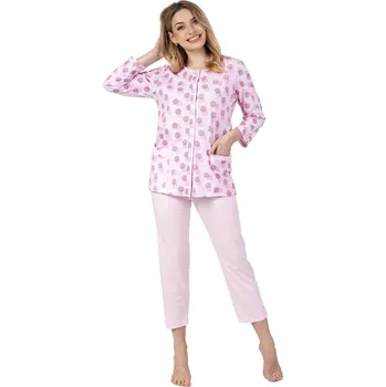 Pánské pyžamo Dámské pyžamo 670 pink - REGINA Růžová XXL