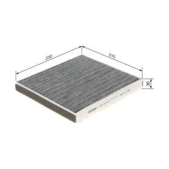 Kabinový filtr Kabinový filtr Lexus LS (_F3_) Bosch - 430