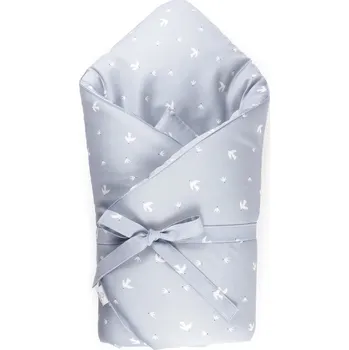 Zavinovačka SOFTELLO Zavinovačka péřová Ptáčci Šedomodrá