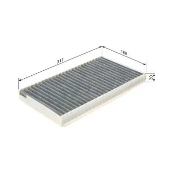 Kabinový filtr Kabinový filtr BMW 6 Kabriolet (E64) Bosch - 630i, 645Ci, 650i, M6