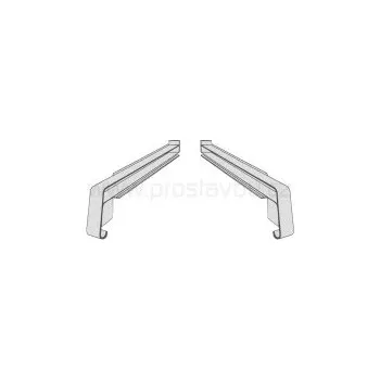 Parapet Krytka boční plastová KLASIK PA6618 - 180 mm - 02 stříbrná (pravá+levá)