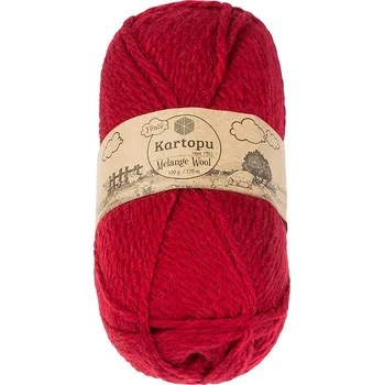 Příze Bellatex Příze MELANGE WOOL Červená