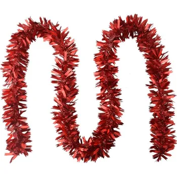 Vánoční ozdoba Červený vánoční řetěz na stromeček Marque – 200 cm