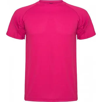 Roly Sport Dětské sportovní tričko Montecarlo s raglánovým rukávem Barva: růžová electric, Velikost: 16 let RY0425K