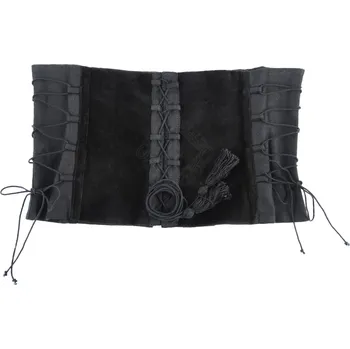 Karnevalový kostým Battle Merchant Středověký sametový korzet pod prsa Anika, černý