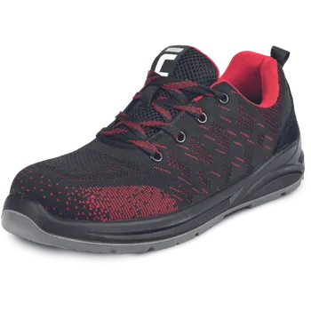 Pánské kalhoty CERVA Obuv GERA S1 SR polobotka s ocelovou špicí 0201061265042 42 Černá/červená