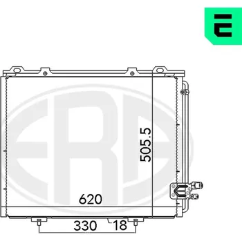 Výparník klimatizace Kondenzátor, klimatizace ERA 667103