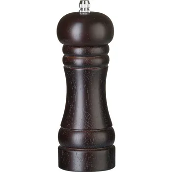 Mlýnek na koření Dřevěný mlýnek na pepř, HENDI, Tmavé dřevo, ⌀57x(H)165mm