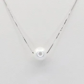 Náhrdelník Stříbrný náhrdelník s perlou