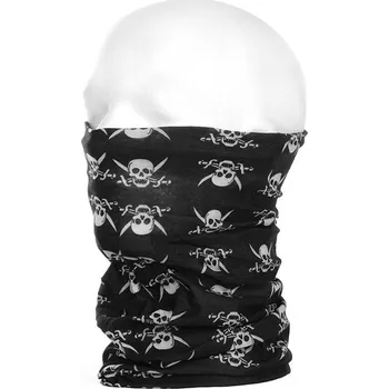Nákrčník 101. INC Nákrčník pirát (multifunkční šátek) 12 v 1 černý 101.INC