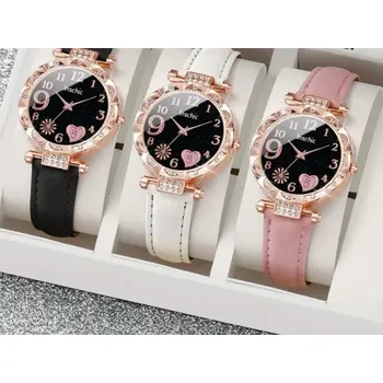 Hodinky Módní dámské hodinky se srdíčkem ve třech barevných variantách (Dámské hodinky )