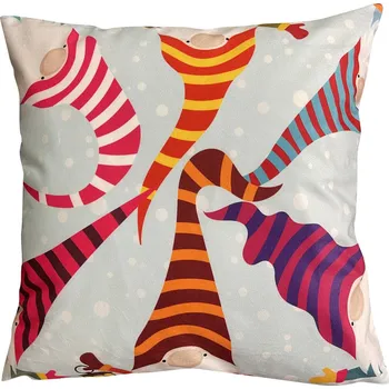 Polštář Vánoční polštář CHRISTMAS CAPS 40x40 cm Mybesthome Varianta: Povlak na polštář, 40x40 cm