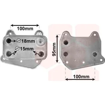 Chladič motoru Olejový chladič, motorový olej VAN WEZEL 30003495