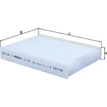 Kabinový filtr Filtr, vzduch v interiéru KNECHT LA 1174