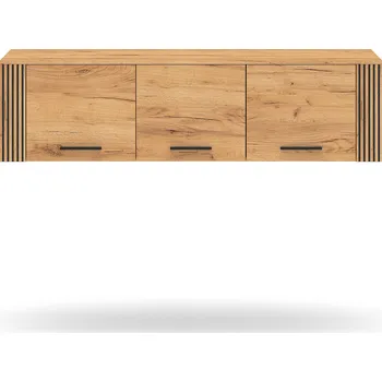 Šatní skříň Nástavec na skříň dub craft zlatý/černá URSO 11