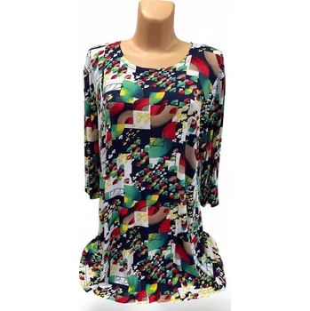 Dámská tunika Halenka KRÉTA, Barva Zelená, Velikost XXL50, Materiál 96% Viskoza 4% Lycra