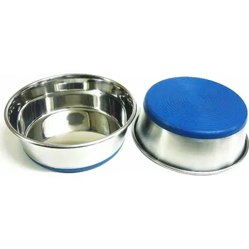 Miska pro psa JUKO Miska nerez těžká silikonová základna 2,4 l