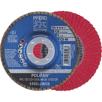 Brusný talíř Lamelový brusný kotouč sgp-cool vypouklý 125mm co40 pferd pfc125 co 40spg-cool