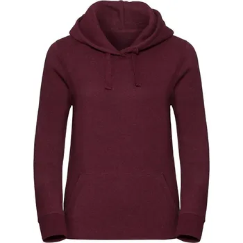 Dámský svetr Ladies Authentic Melange Sweat Russell Women's Sweatshirt RUSSELL tmavě červená 2685132