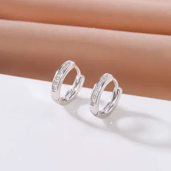 Náušnice Jan Kos jewellery Stříbrné náušnice se zirkony MHT-2289/SW00