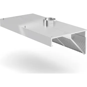 Digestoř Nástěnná digestoř, úhlová, HENDI, Profi Line, s LED osvětlením, 1000x700x(H)450mm