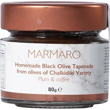 oliva Marmaro Tapenáda z černých oliv se sušenými švestkami a kávou 80 g