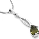 Stříbrný přívěsek s vltavínem Voleita