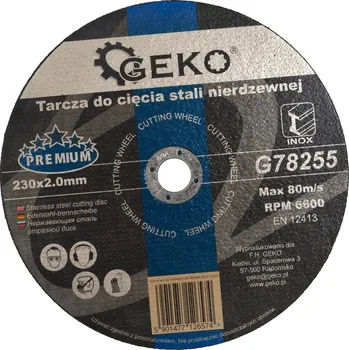 Řezný kotouč Řezný kotouč na nerezovou ocel GEKO PREMIUM 230x2.0 G78255