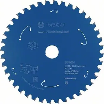 Pilový kotouč Bosch Pilový kotouč Expert for Stainless Steel pro akumulátorové pily 160×1,6/1,3×20 T40 2608644533