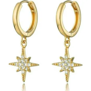 Náušnice Stříbrné zlacené náušnice Vers