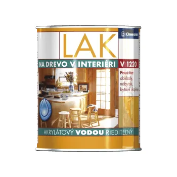 barva a nátěr na dřevo Chemolak lak na dřevo v interiéru 0000 lesk 0,6l ( )