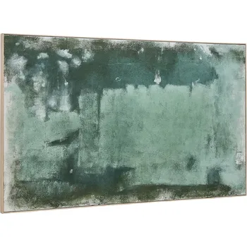 Obraz Zelený abstraktní obraz Kave Home Selnar 122 x 202 cm