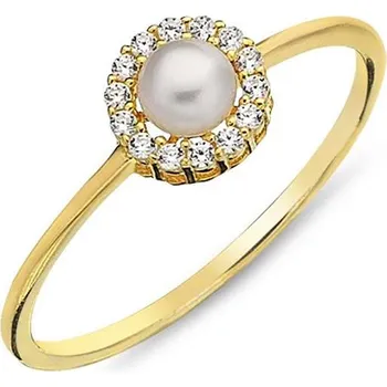 Řetízek Diante Zlatý prsten s perlou 59641683.53