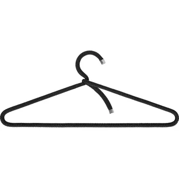 Věšák Peppermint, Ramínka na oblečení Rope černá 3 ks - Formadore