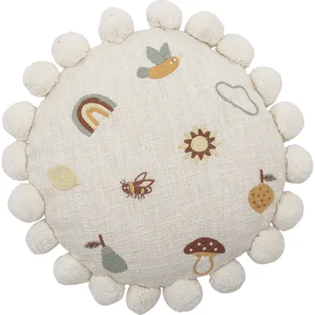 Polštář Bloomingville, Dekorativní polštář Agnes kulatý 40 cm béžový - Formadore