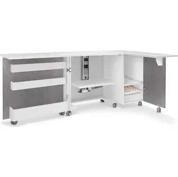 Příslušenství k šicímu stroji Texi Sesame Duo G rozkládací stůl pro šicí stroje šedý