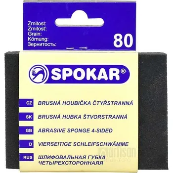 Brusný papír Spokar brusná houbička,4 stranná zrnitost 80 ( )