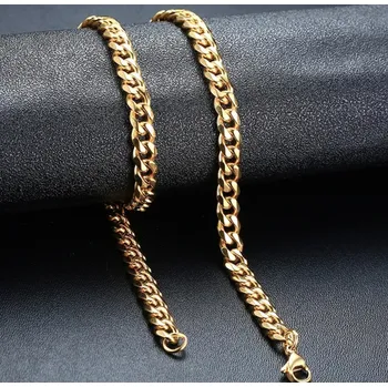 Náhrdelník IZMAEL Pánský řetízek MA 34277 Zlatá KP34277