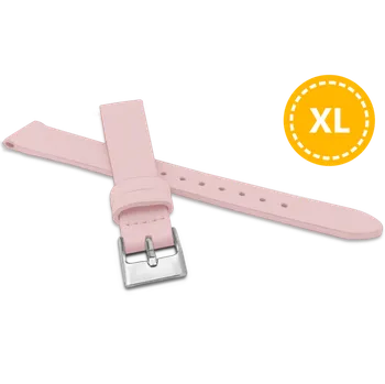 Řemínek na hodinky MINET XL Prodloužený růžový řemínek z luxusní kůže Top Grain - 12 - XL