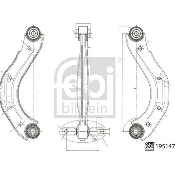 Opravná sada podvozku a pohonu kol Ridici paka, zaveseni kol FEBI BILSTEIN 195147